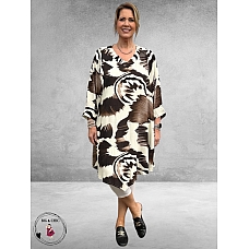 Studio Tuniek Juline Zwart-Wit-Bruin